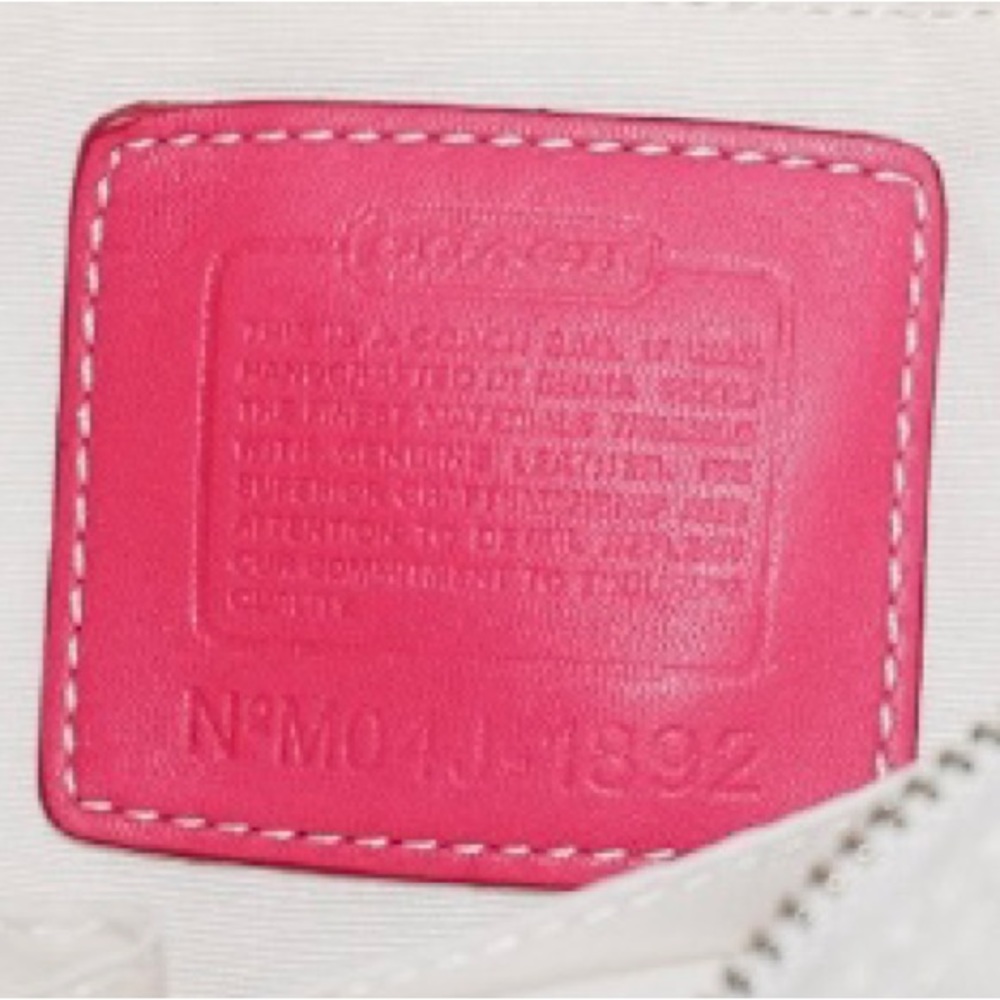 Coach White Sateen Bag - Picture 2 of 10
